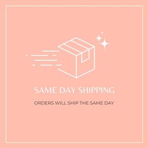 Ships same day! Order by 4pm and I’ll do my best to ship out the same day 😀